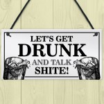 FUNNY Hanging Bar Sign Garden Signs Home Bar Sign Alcohol Gift