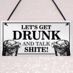 FUNNY Hanging Bar Sign Garden Signs Home Bar Sign Alcohol Gift