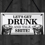 FUNNY Hanging Bar Sign Garden Signs Home Bar Sign Alcohol Gift