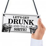 FUNNY Hanging Bar Sign Garden Signs Home Bar Sign Alcohol Gift