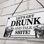 FUNNY Hanging Bar Sign Garden Signs Home Bar Sign Alcohol Gift