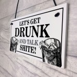 FUNNY Hanging Bar Sign Garden Signs Home Bar Sign Alcohol Gift