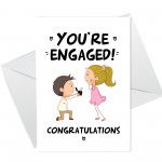 Your Engaged Engagement Card For Couple Daughter Son