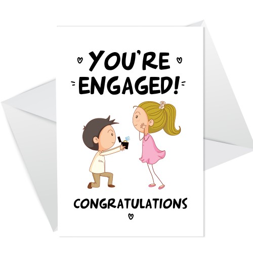 Your Engaged Engagement Card For Couple Daughter Son