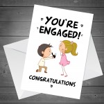 Your Engaged Engagement Card For Couple Daughter Son