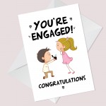 Your Engaged Engagement Card For Couple Daughter Son