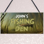 Personalised Fishing Den Sign Fishing Sign Fishing Accessories