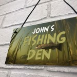 Personalised Fishing Den Sign Fishing Sign Fishing Accessories