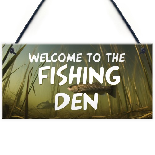 Fishing Den Sign Fishing Sign Fishing Accessories Shed Sign