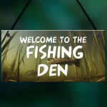 Fishing Den Sign Fishing Sign Fishing Accessories Shed Sign