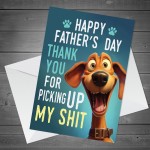 Funny Fathers Day Card From Dog Funny Dad Cards From Pet