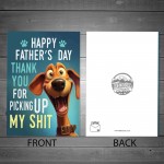 Funny Fathers Day Card From Dog Funny Dad Cards From Pet