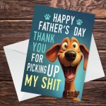 Funny Fathers Day Card From Dog Funny Dad Cards From Pet