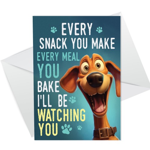 Funny Card From The Dog Birthday Card For Dog Lover Novelty