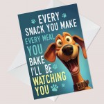 Funny Card From The Dog Birthday Card For Dog Lover Novelty