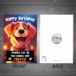 Funny Happy Birthday Card From The Dog Pet Perfect For Mum Dad