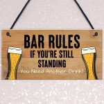 Bar Rules Bar Signs And Plaques Alcohol Funny Quote Shabby Chic