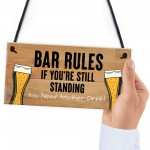 Bar Rules Bar Signs And Plaques Alcohol Funny Quote Shabby Chic