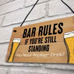 Bar Rules Bar Signs And Plaques Alcohol Funny Quote Shabby Chic