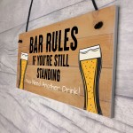 Bar Rules Bar Signs And Plaques Alcohol Funny Quote Shabby Chic