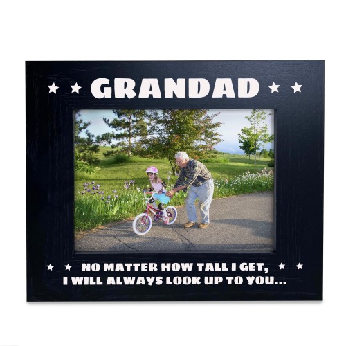 Novelty Gift For Grandad Black Photo Frame Grandad Christmas