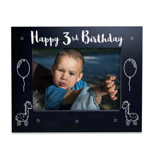 3rd Birthday Gift For Son Brother Grandson Wood Photo Frame Gift