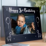 3rd Birthday Gift For Son Brother Grandson Wood Photo Frame Gift