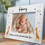 Personalised Baby Gift Photo Frame Welcome To The World