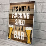 Rude Shed Sign Funny Home Bar Sign Hanging Garden Sign Shed