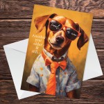 Funny Dog Themed Card Birthday Card For Dog Lover Card