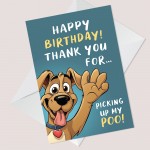 Birthday Card From The Dog Funny Birthday Cards For Dog Lover