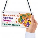 Funny Garden Sign For Garden Lover Gift For Women Her