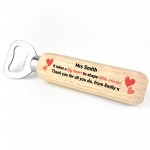 Personalised Gift For Teacher Christmas Bottle Opener Thank You