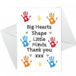 Thank You Gift Card For Teacher Leaving School Nursery Card