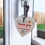 Thank You Gifts For Teacher Wooden Keyring Gift For Friend