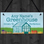 Greenhouse Sign For Garden Personalised Greenhouse Plaque