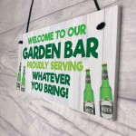 Funny Garden Bar Sign Welcome Home Bar Sign Garden Shed