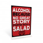 Standing Sign For Home Bar Man Cave Shed Funny Alcohol Beer Sign