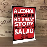 Standing Sign For Home Bar Man Cave Shed Funny Alcohol Beer Sign