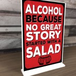 Standing Sign For Home Bar Man Cave Shed Funny Alcohol Beer Sign