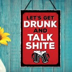 FUNNY Bar Sign A4 Garden Signs Home Bar Sign Alcohol Gift