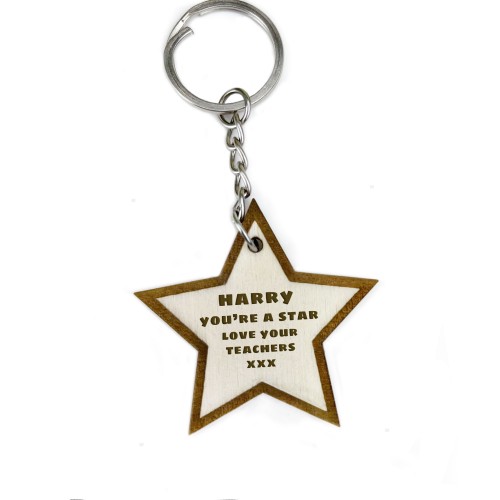 Personalised School Leaver Gift From Teacher Pupil Gift Star