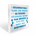 18th Birthday Gift For Son Brother Freestanding Acrylic Block