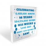 Personalised 16th Birthday Gift For Son Brother Freestanding