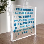 Personalised 16th Birthday Gift For Son Brother Freestanding