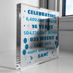 Personalised 16th Birthday Gift For Son Brother Freestanding