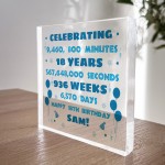 Personalised 18th Birthday Gift For Son Brother Freestanding