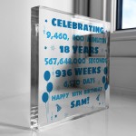 Personalised 18th Birthday Gift For Son Brother Freestanding