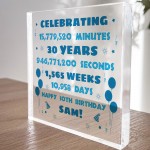 Personalised 30th Birthday Gift For Son Brother Dad Uncle