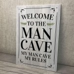 Funny Novelty Man Cave Sign Gin Beer Vodka Home Garden Plaque